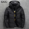 Parkas en duvet pour hommes GAAJ marque hommes veste à capuche hiver chaud manteau canard blanc épais bouffant coupe-vent Parka vestes pardessus Anorak homme 220919