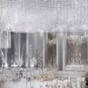 Fondale di nozze in plastica all'ingrosso Display trasparente Zoccolo a forma di cilindro Supporto per fiori da sposa per eventi senyu889