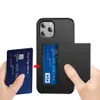 Dual Layer Credit Card Holder Soft TPU Hard PC Shockproof Phone Cases for iPhone 14 13 12 Mini 11 Pro XS Max XR 7 8 Plus Samsung S7261038