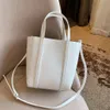 High quality solid color women's bucket bag simple leather handbag luxury cute shoulder bag purse