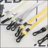 Other Home Textile Textiles & Garden 4 Colors Face Mask Adjustable Lanyard Anti-Lost Two Hooks Traceless Ear Hanging Rope Masks Extension Ho