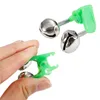 Fiskestång extra högt larm Dual Alert Bell Green Silver Tone Fishingtackle Clip on Rod The Bells Bite Liten Twin Tackle Accessor5507193