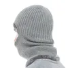 Aetrue зимняя шапка вязаная шапка мужчины женщин маска шарф черепок шляпы шапов для мужчин теплые балаклава мягкая меховая шерсть капота капюшона Y201024
