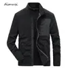 Heren fleece jack casual uitloper man polar softshell warme jassen mode stand kraag slim fit sweatshirt heren kleding