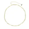 2色925 Sterling Silver Safely Paper Clip Chain Necklace高品質のファッションチョーカージュエリーウェディングギフト09277109136