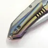 Ограниченная настройка версия складной нож Real M390 Blade Bladeble Color Titanium ручка тактическое кемпинг охотничьи ножи наружные инструменты идеальный карманный EDC