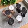 Womens Fashion Watch Rose Gold Black Dial 32mm 36mm Quartz Stainless Steel Lady Watches orologi da donna di lusso273G