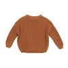 Più nuovo Deisgner Bambini Pullover Autunno Inverno Neonato Ragazza Ragazzo Maglione lavorato a maglia Solido Allentato Casual Top Vestiti caldi Per 06T8231546