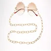 New Classical Round Oblong Design Big Rings Eyeglasses Chain Punk Style Women Sunglasses Thick Simple Gilding Chains