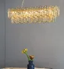 Manggic Modern Luxury Crystal Chandelier Lighting Fixture Contemporary Living Room Hängande Ljus För Hem Restaurang Inredning