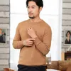 Zocept Autumn Winter Cashmere Men Sweater O-Neck Jumper Casual Solid Male Wool Pullover For Man Brand Warm Knitwear Tops 201117