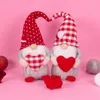 Valentine's Day Faceless Doll Ornament Love Gnome Para Lalka Home Okno Dekoracji Prezenty Zabawki RRD12987