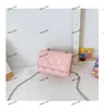 Children Designer Handbag 2020 New Girl Princess Chain Messenger Bag Kids Fashion Metal Chain Single Shoulder Change Purse S443