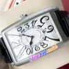 El mejor nuevo reloj para hombre de 40 mm Cuarzo en oro rosa / Caja de acero Esfera blanca / negra Marcadores numéricos 3D en negro / blanco Correa de cuero negra Reloj de zona horaria E204b3