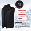 Auto aquecimento colete gilet chaleco aquecida vestes chauffante avec batterie doudoune homme hiver calefactable hombre