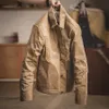 Madden Retro Khaki Jacket Size Male M إلى XXL Waxed Canvas Cotton Jacket Militar