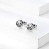 Anime One Piece Cosplay Props Jewelry Accessories Character Portgas d Ace Stud Happy Unhappy Face Titanium Steel Earrings2129