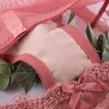 Wriufred Underwear Ultra-fino mulheres ata Triângulo Cup Brassiere Sexy Ladies Bra Set Plus Size lingerie conjuntos Bow Bras Calcinhas