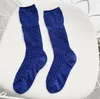 Bokstäver Hollow Strumpor Senaste Style Solid Färg Sock Tide Street Everyday Socks för kvinnor 10 färger
