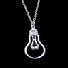 Mode 19*35mm ampoule pendentif collier lien chaîne pour femme collier ras du cou bijoux créatifs cadeau de fête