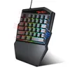 Профессиональные моды 35 Ключей Одноручного Game Gaming Keyboard Мышь Клавиатура для LOL Dota PUBG Fortnite Клавиатура Инструменты V100 Free DHL