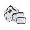 PVC Travel Transparent Cases Clothes Toiletries Storage Bag Box Luggage Towel Suitcase Pouch Zip Bra Cosmetics Organizer 3pcsset8646201