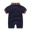 BAMBINO RAMPER SUMPIMENTO Summer Nucchino Lettere per neonati stampati a maniche corte a maniche corte per maniche corte neonati in cotone tuonia per bambini abiti S387975644