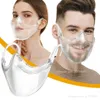 Designer Face Mask Durable Mask Face Combine Plastic Reusable Clear Face Mask Shield Transparent Masks GH789221k