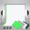 FreeShipping Photo Studio LED Softbox Umbrella Lighting Kit Background Support Stand 4 Color Backdrop for Photography Video Shooting