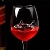 Czerwone kieliszki do wina - Ołów Darmowy tytan Kryształ Elegancja Oryginalny rekin Red Wine Glass Shark Wewnątrz Długie Glassware 9074