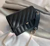 Designer- 19CM Metal Mini Small Square Pack Bandolera Crossbody Package Clutch Mujer Diseñador Monedero Bolsos Monedero