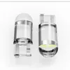New 2Pcs 194 168 W5W T10 COB Transparent Glass Shell Led Car Bulb PMMA Material Parking Lamp 12V Dome Light Auto License Plate Diode