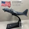 Amer 1/200 Escala Modelo Militar Brinquedos AC-130 Gunship Ataque Aeronaves Fighter Diecast Metal Plane Modelo Toy para Coleção LJ200930