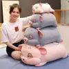 40/50/70/90cm Squishy Pig Plush Toy Ultra Soft Fatty Stuffed Animal Doll Down Cotton Sleeping Plushie Companion for Children 220210