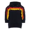 Twotwinstyle geometriska broderier Kvinnors tröja långärmad Tassel Patchwork Side Zipper Hoodie Kvinnlig Autumn 201202