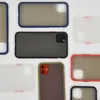 Custodia in silicone Custodie opache trasparenti antiurto per iPhone 13 12 11 Pro Max XR XS 8 Plus