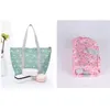 Floral impressão térmica saco de almoço isolado para mulheres meninas portáteis carregam tote refrigerador lancheira isolada saco c0125