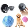 / Set Electric Automatic Roller Magic Ball Dog Cat Pet Toy Batteri Behov LJ201028