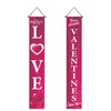 Happy Easter Hanging Banners Valentine Day St Patrick Party Vacation Porch Door Couplet Home Decoration