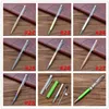 Creative Empty Tube Ballpoint Pen 28 Colors Self-filling Metal Crystal Ballpen With no Gold Foil Oil Roller Ball Pen Cute DIY Writing Gift