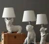 Danimarca Cuccioli di cane Lampade da tavolo Animali in bianco e nero Lampada da scrivania Camera da letto Comodino Camera dei bambini Soggiorno Decorazioni per la casa Apparecchi di illuminazione