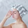 Cuffia da bagno in microfibra per asciugare i capelli, super assorbente, ad asciugatura rapida, con fiocco, accessori da bagno