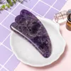 100% Natural Jade Stone Gua Sha Board Holdhand Skin Care Guasha Board Chinese Amethyst Scraping Massage Tool