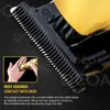 Gold Hair Trimmer Men Professional Barber Shop Clipper Rechargeable Electric Cordless Outliner Cutting Machine 10W 211229