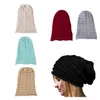 13 färger skalle hattar pläterade flänsade pullover mössor skidull stickad hatt falla vinter utomhus unisex t2i53329