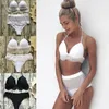 Bikini a vita alta Push Up Bikini brasiliani 2019 Mujer Plus Size Costumi da bagno Donna Taglie forti Costume da bagno Biquini Feminino Costume da bagno T200708