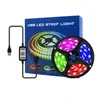 2022 Novo Strip Light Set 5050 RGB À Prova D 'Água Colorido Usb Bluetooth Controle de Bluetooth Decoração Tela TV Fundo Ambésima Luz 1M 2m 3m