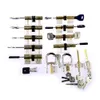 Maître serrurier 14 serrures transparentes et 9 combinaisons de crochetage comme cadeaux pour les exercices de serrurier professionnel et les compétences de formation