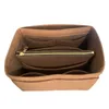 Pour Picotin 18 22 26 Organisateur Sac à main Insert Fait à la main 3MM Feutre Sac fourre-tout Organisateur Poches (pochette détachable avec fermeture éclair en métal) LJ200917