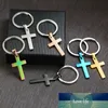 Croix Porte-clés Acier Inoxydable Bible Verset Christan Cadeau Charme Bijoux Religieux